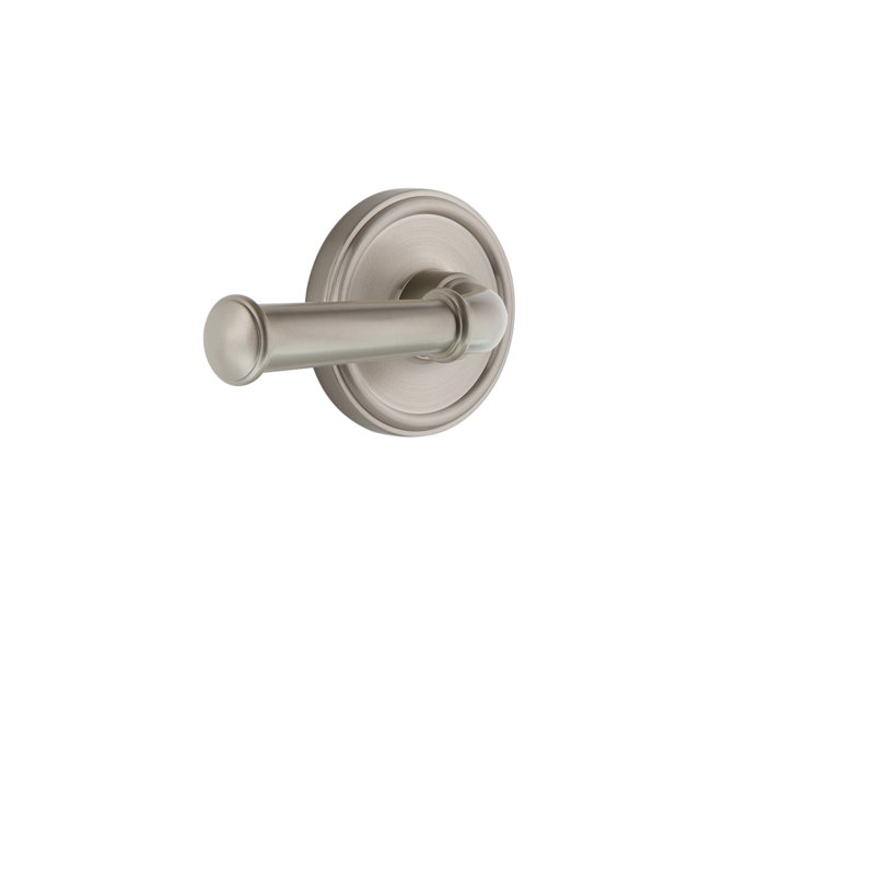 Grandeur Georgetown Rosette Passage with Georgetown Lever, Satin Nickel, 2 3/8"