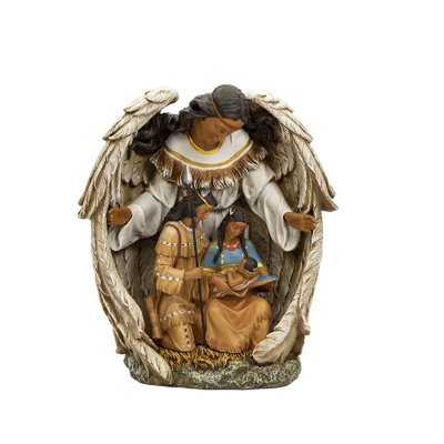 Ange de gardien sur famille native