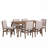 Alagie 7-Piece Expandable Rubberwood Dining Table Set With Upholstered Chairs