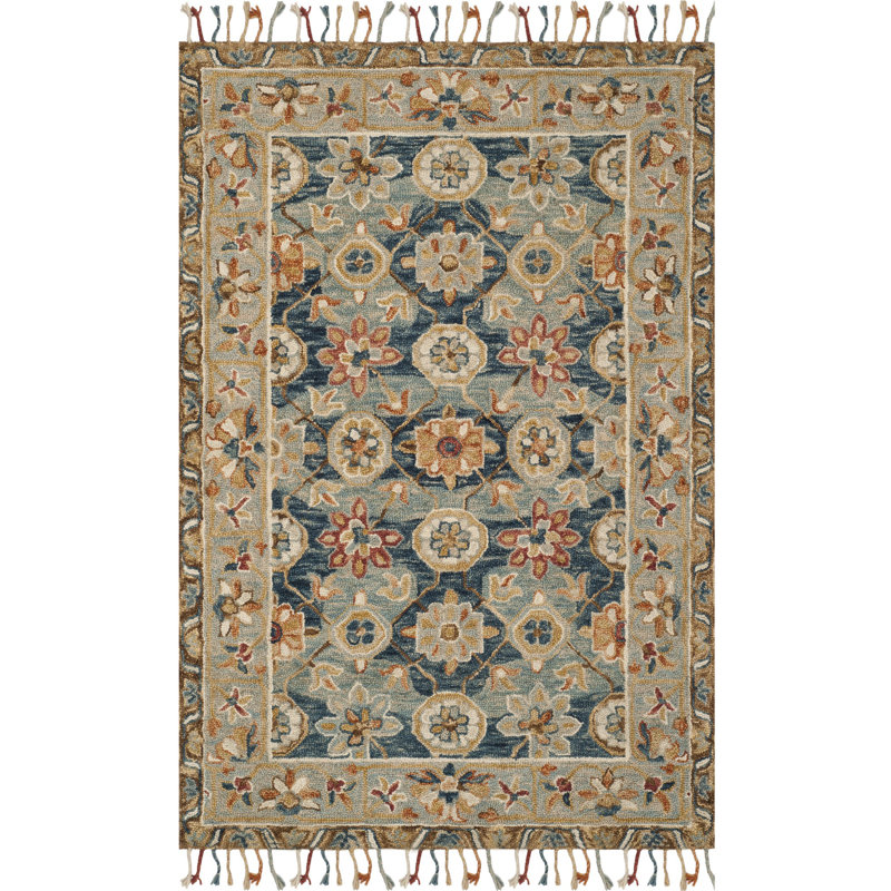 Tapis géométrique Amherst Performance, Rectangle 2 pi 6 po x 4 pi