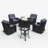 LayinSun 7 Pieces Swivel Rocker Patio Chairs Set With Side Table-1920889587-1920889580