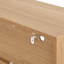 Armoire de rangement en bois avec portes en rotin avec 2 tiroirs et tablettes réglables-133568531