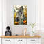 «Vibrant Zebra Floral»-129150495