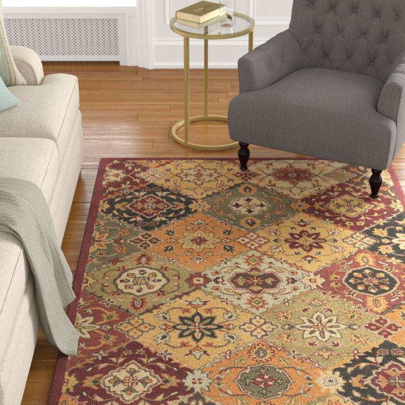Mangrum Wool Oriental Indoor Rug, Rectangle 9' x 13'