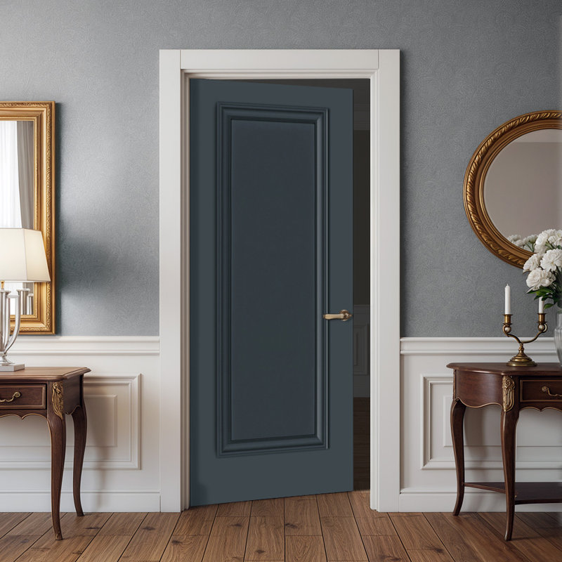 Dalle de porte intérieure 1 panneau Palazzo, 80 x 36, Gris anthracite