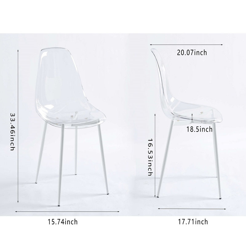 Chaise en plastique, Transparence