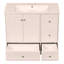 Meuble-lavabo moderne 36 po avec chargement USB, deux portes et trois tiroirs avec rangement-1207690484