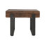 Duarte 30" Industrial Reclaimed Solid Wood End Table In Brown