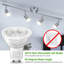 Ampoule DEL GU10 non à intensité variable, équivalente à 4 W, 35 W, blanc doux, 300 000 lumens, 300 lumens, remplacement de l'ampoule classique pour éclairage sur rail, cuisine, salon, chambre à coucher, emballage de sac, base GU10 120 V, paquet de 6-131996444-131996445