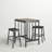 Denaya 2 - Person Faux Marble Top Four Leg Dining Set