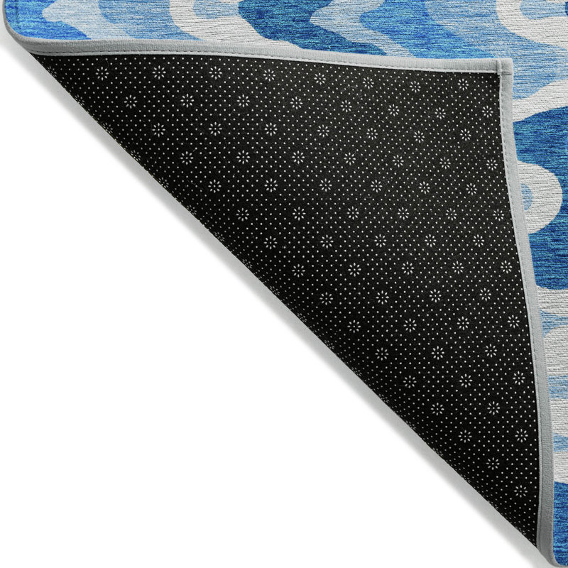 Washable Abstract Indoor / Outdoor Rug, Rectangle 5' x 7'6"