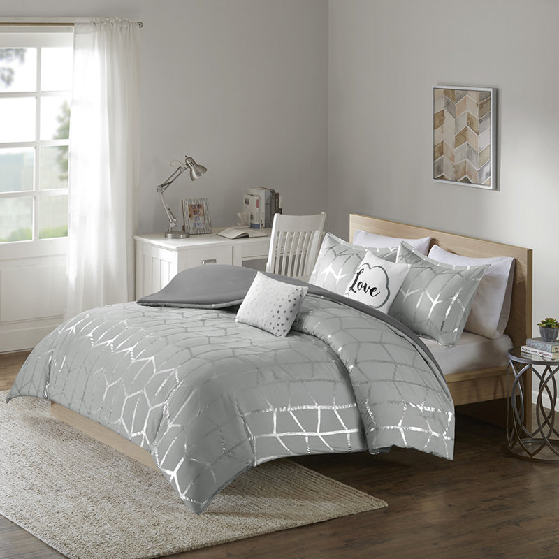 Housse de couette Fashion TG, Gris/argent