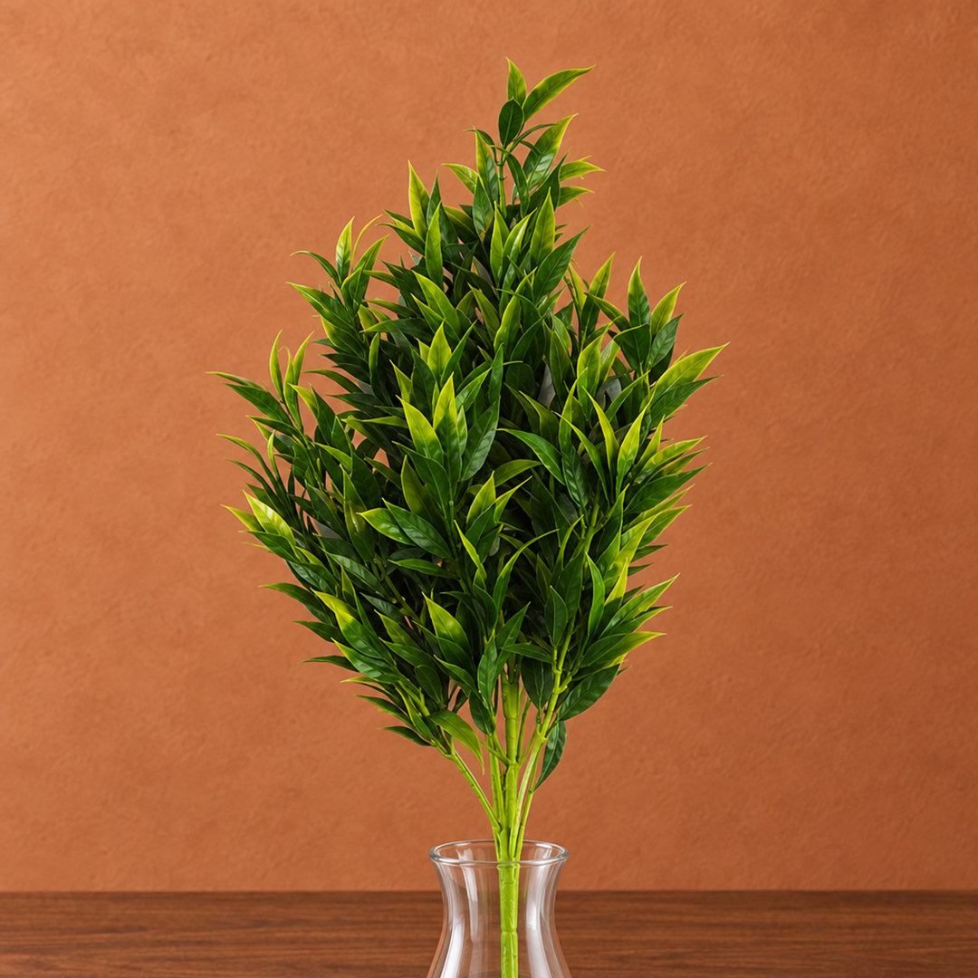Leaf 75cm Large Stem Bush Artificial Spray Arrangement - Image 2