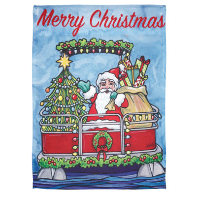 Double Sided 44'' H x 29'' W Nylon Christmas House Flag