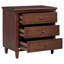 Armoire de chevet 3 tiroirs Alvira Brown