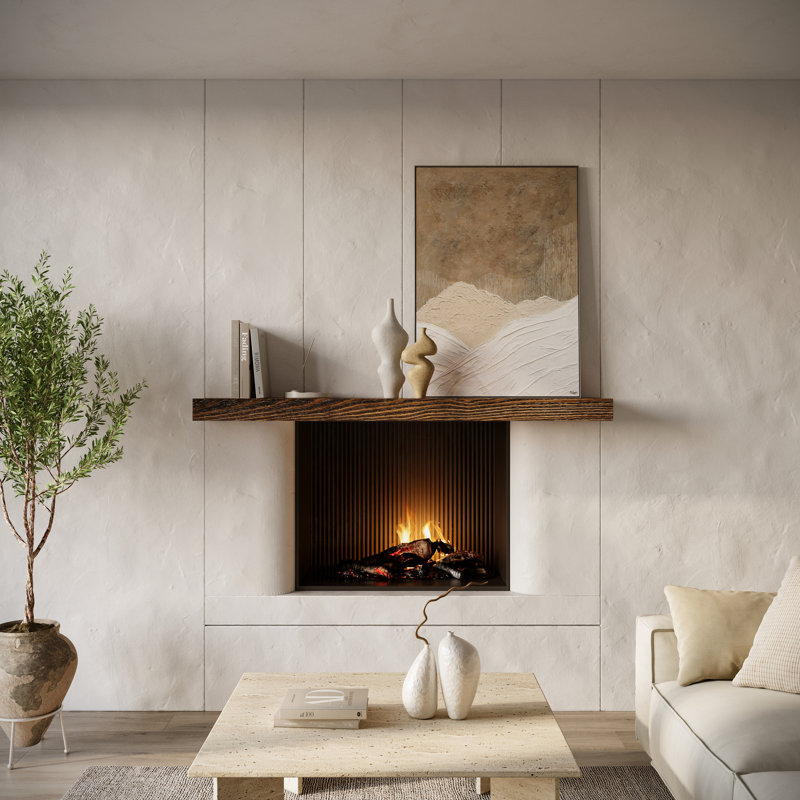 Smooth Timber Floating Shelf – Versatile Mantel & Wall Shelf, Brown, 60"
