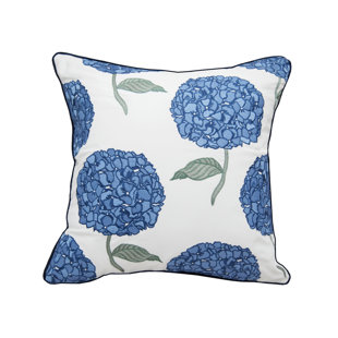 Hydrangea Pattern Indoor / Outdoor Olefin Pillow