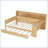 Wooden Daybed with Storage Shelves, Trundle, and Study Desk-146855048-146855063