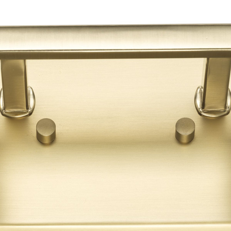 Estrada Brushed Gold 2-Light Vanity with Opal Glass Shades