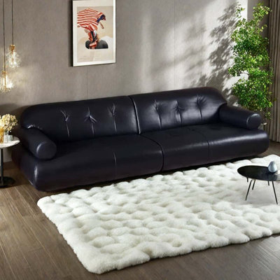 Canapé de style scandinave noir 104,33 pouces