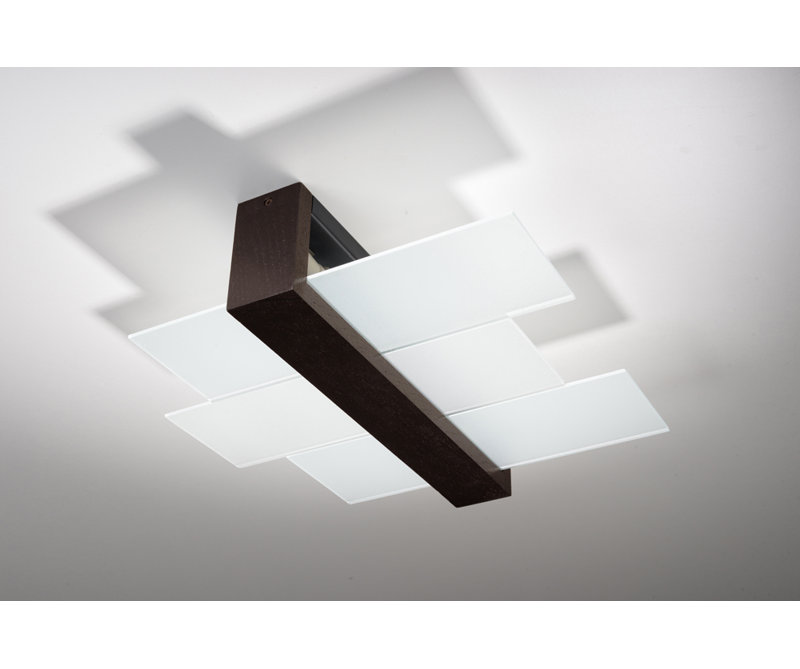 Helios 1-Light Flush Mount, Wenge