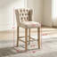 Tabourets de bar confortables, pieds en bois, chaises capitonnées pour la cuisine