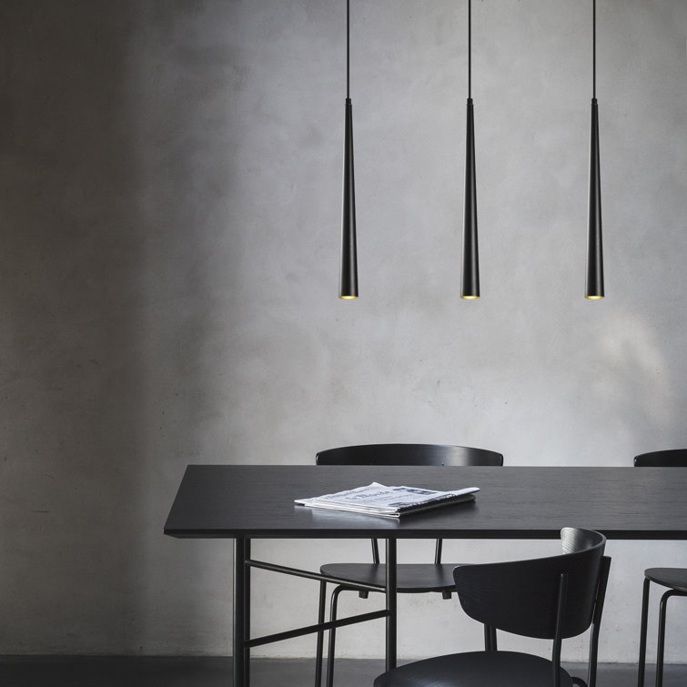 Exton 3 - Light Black LED Kitchen Island Pendant
