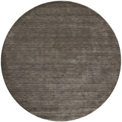 Lineville Hand Tufted Wool Charcoal Rug