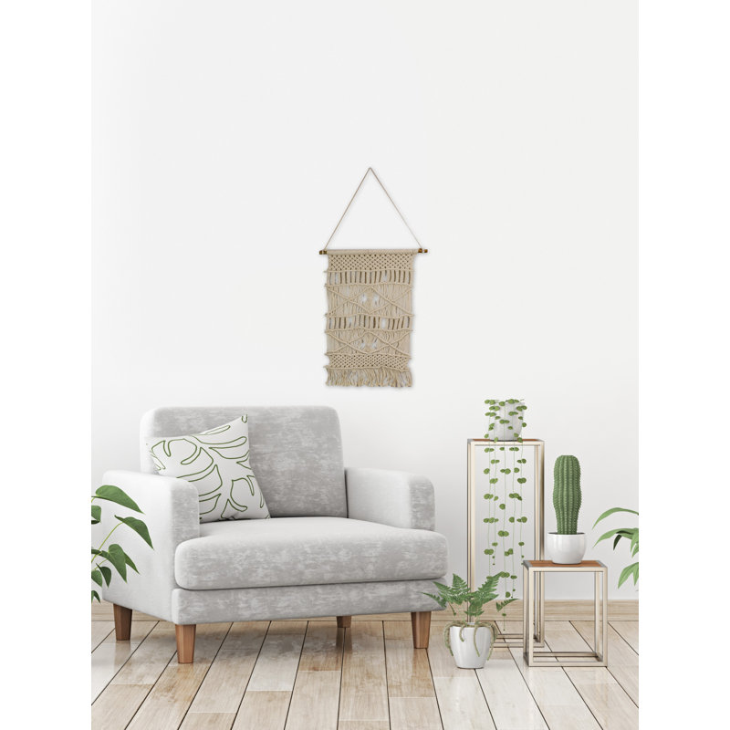 Tapisserie en coton avec accessoires de suspension