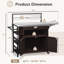 Chariot-bar d'extérieur amélioré avec armoire de rangement en rotin et roulettes