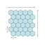 2 in. x 2 in. Honeycomb Polished Marble Tile