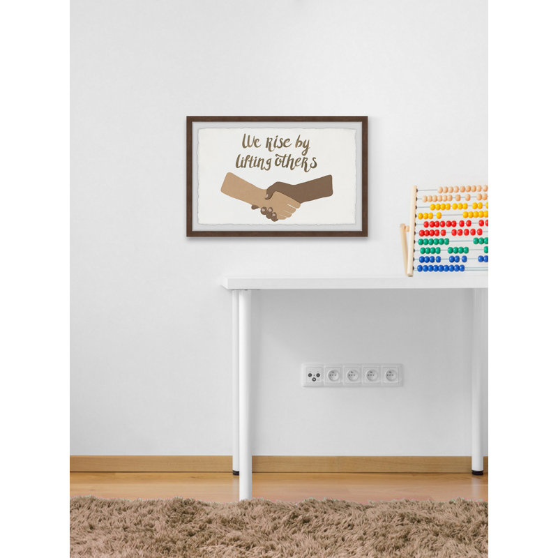 «Brainard We Rise by Lifting d'autres», reproduction encadrée, H 16 po x l 24 po x P 1,5 po
