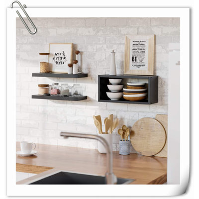 Arbenor 3 Piece Wood Floating Shelf