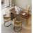 Light Luxury Modern L-Shaped Solid Wood Desk-1042200145