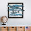 Décoration murale baleines en bois-123030739