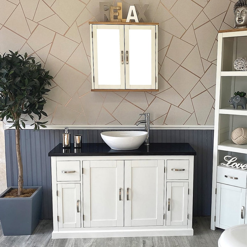 Antone 1230 mm Freestanding Single Vanity with Vessel Ceramic Basin