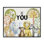 Be You Jungle Animals Framed Giclee, design by Kim Allen