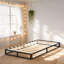 6" Low Profile Bed Steel Bedframe with Wood Slats Support-1743868402