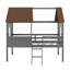  Lit mezzanine simple en bois Alexsander
