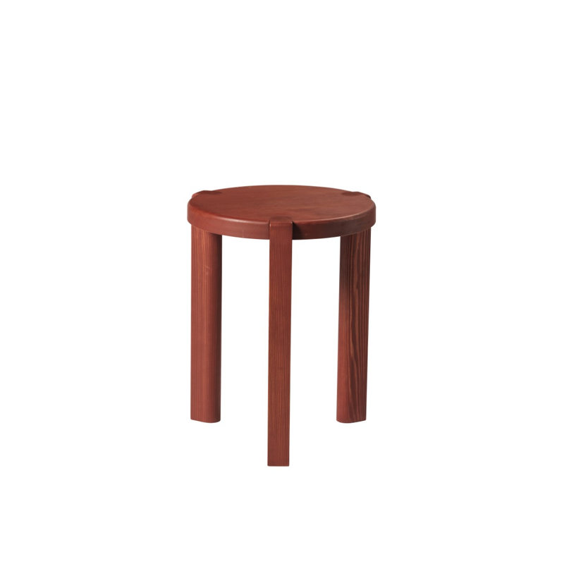 Ragnesminde Solid Wood End Table, Carmine Red