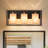 3 - Light Contemporary Rectangular Wall Sconce With Fabric Shade