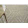 Metro-Velvet Geometric Area Rug in Light Beige