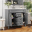 Meuble-lavabo moderne 36 po avec lavabo supérieur-269846820