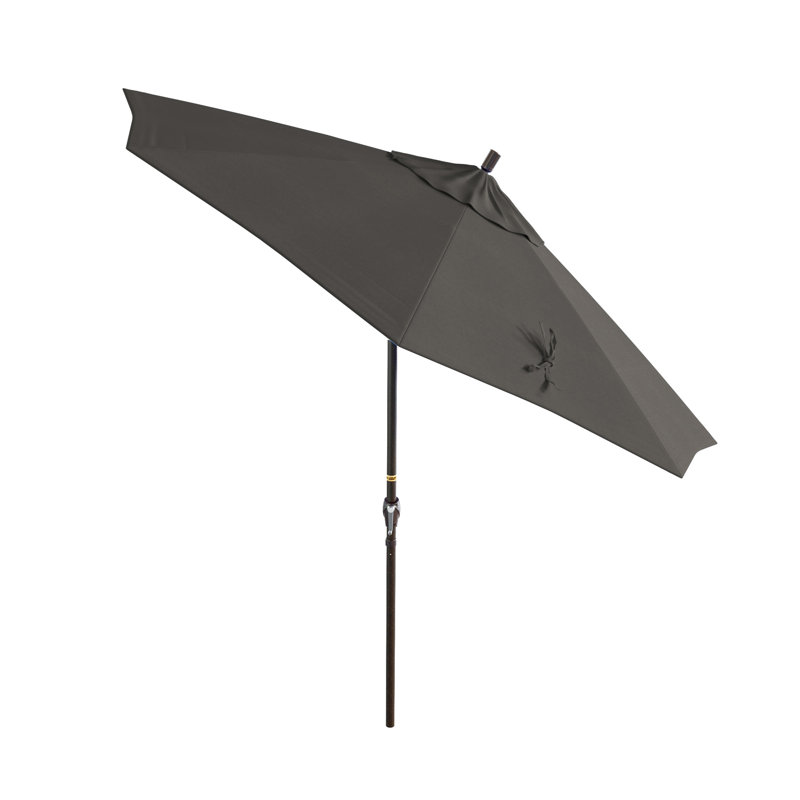 Parasol de marché 108 po Jeske, Toile gris anthracite Sunbrella®