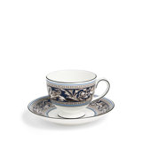 Florentine Navy Teacup & Saucer 5.8floz