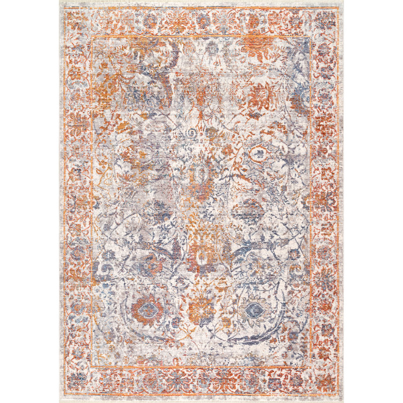 Pearisburg Viscose Oriental Indoor Rug, Rectangle 5' 3" x 7' 7"