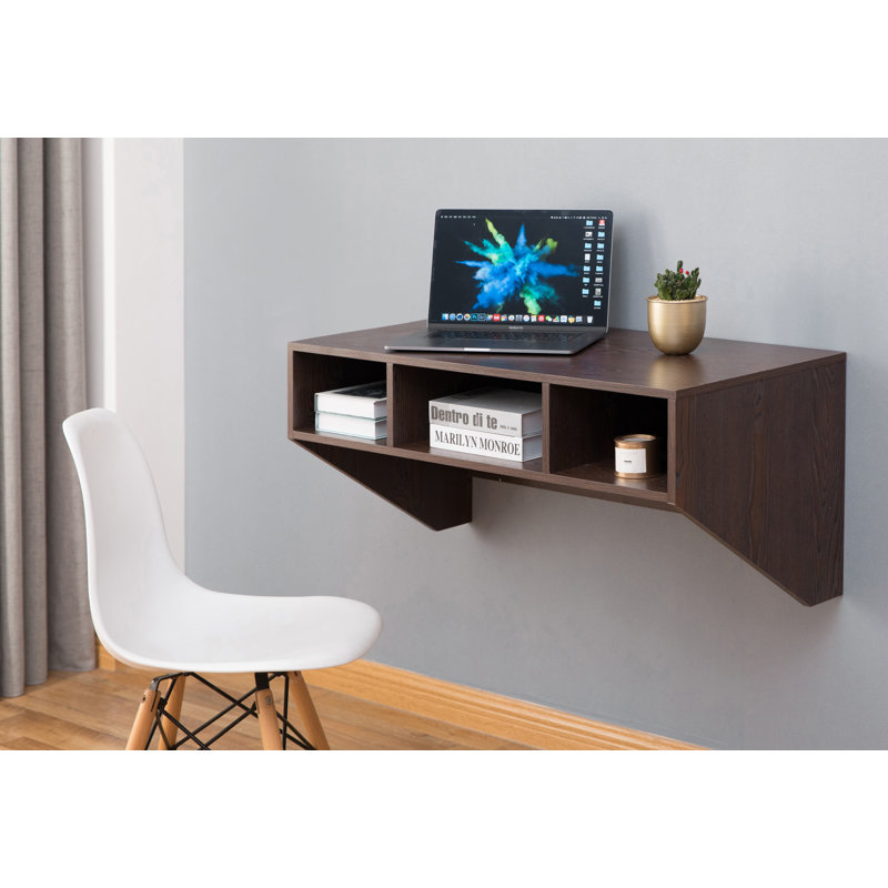 Tamer    Floating Desk, Brown