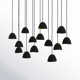 Cotter 14 Light Fabric Dimmable Geometric Chandelier