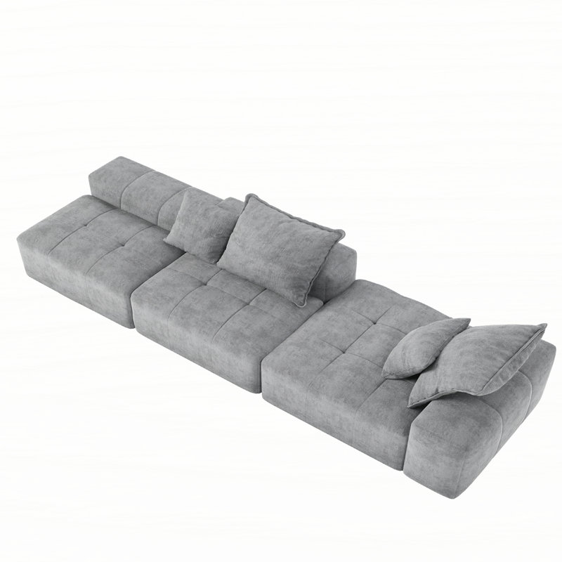 Canapé modulaire surdimensionné Modern, Gris