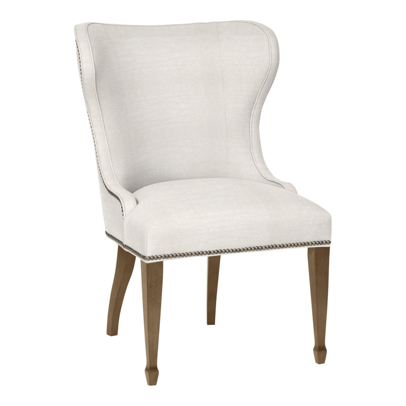 Ava Upholstered Dining Chair, Yes, Nadia Parchment, Hampton